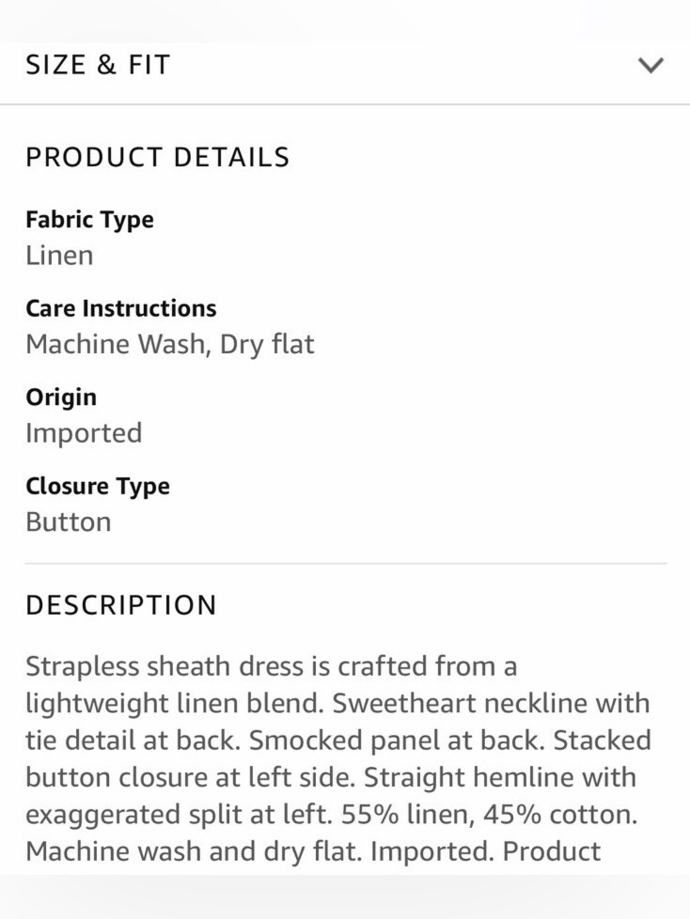 FREE PEOPLE STRAPLESS MIDI DRESS - Picture 13 of 13